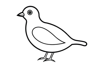 illustration of a bird line art 