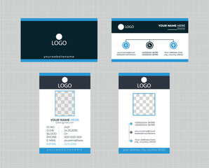 Modern ID and Business Card Combo Design Template