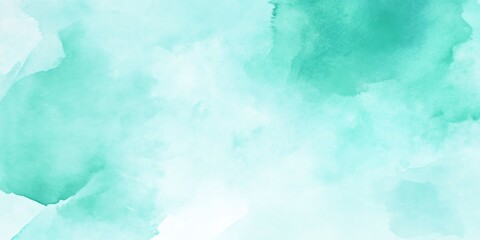 Delicate light green watercolor painting generating soft textured surface suitable for graphic design layouts