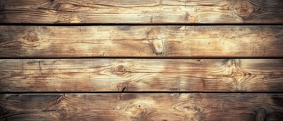 Obraz premium Weathered Wooden Planks Horizontal Grain Texture