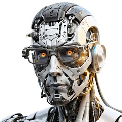 humanoider Roboter mit Brille