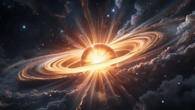 Supernova Explosion. A Dying Star&rsquo;s Radiant Energy Waves in Space