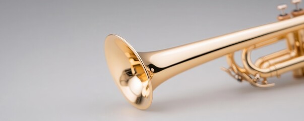 Obraz premium Each piece of handmade brass fittings for a baroque trumpet is meticulously measured and shaped with precision.