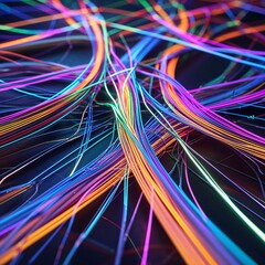 Pulsating Network of Fiber Optics Illuminating the Dark