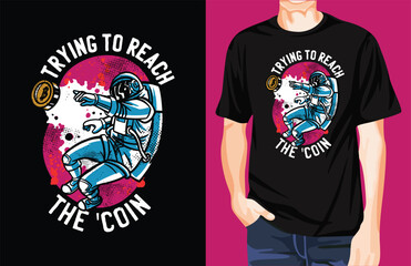 The coin t-shirt design unique idea
