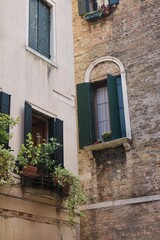 window with shutters