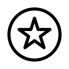 Obraz premium Star or rating icon vector. favourite star