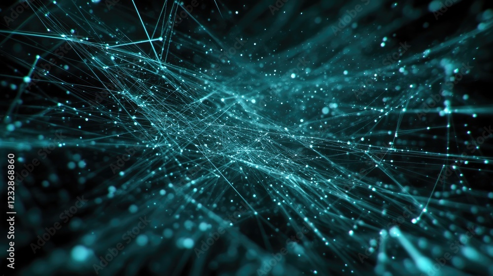 Poster Abstract Network Of Interconnected Nodes And Lines