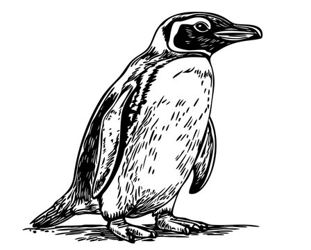 penguim, isolated, no background