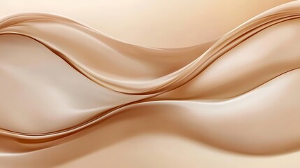 Obraz premium Abstract Beige Waves Flowing Smoothly Together