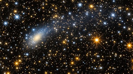 Galaxy NGC 2403 among countless stars in space