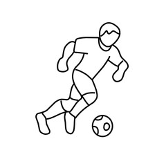 Soccer or football sports outline
