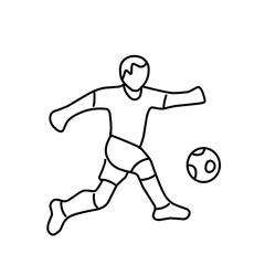 Soccer or football sports outline