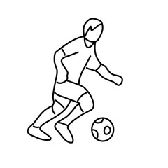 Soccer or football sports outline