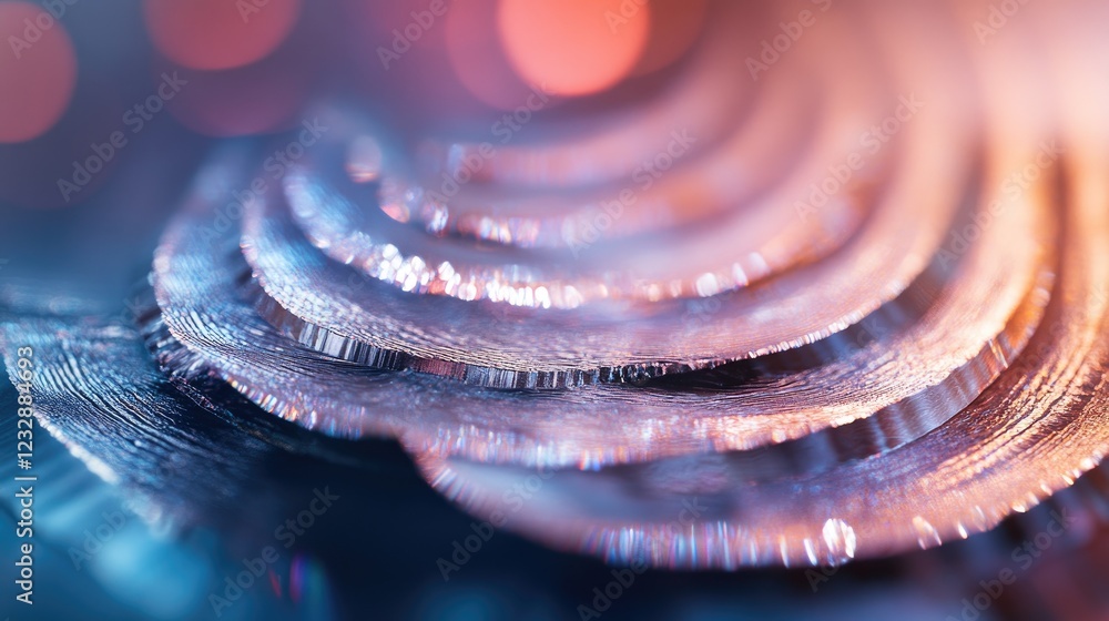 Poster abstract iridescent layers create a beautiful visual texture