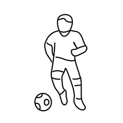 Soccer or football sports outline