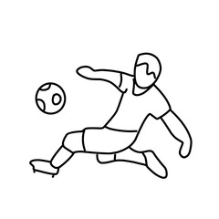 Soccer or football sports outline