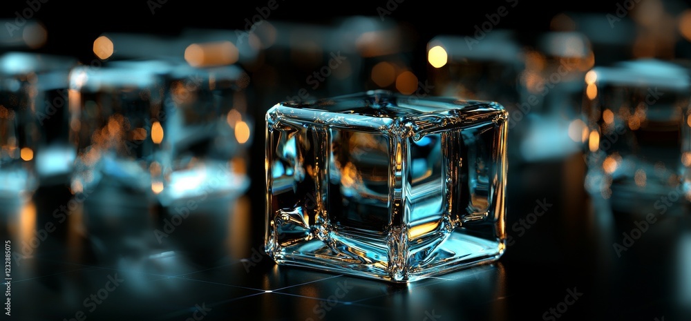 Poster modern digital abstract 3d background. copy space. based on stock