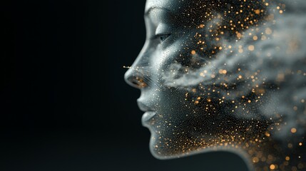 Obraz premium A depiction in 3D of a machine learning workflow that includes stock, deep data mining, and machine learning, central to modern computer technology concepts