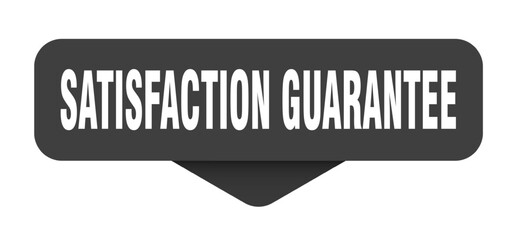 satisfaction guarantee sticker. satisfaction guarantee sign on transparent background