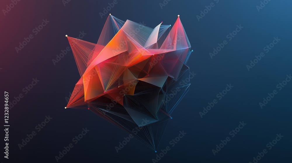 Poster brain ai linking to futuristic technology network in a background 3d illustration rendering, atom ce