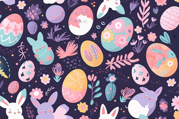 Easter egg background pattern
