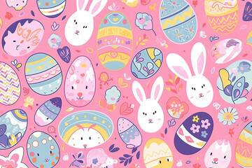 Easter egg background pattern