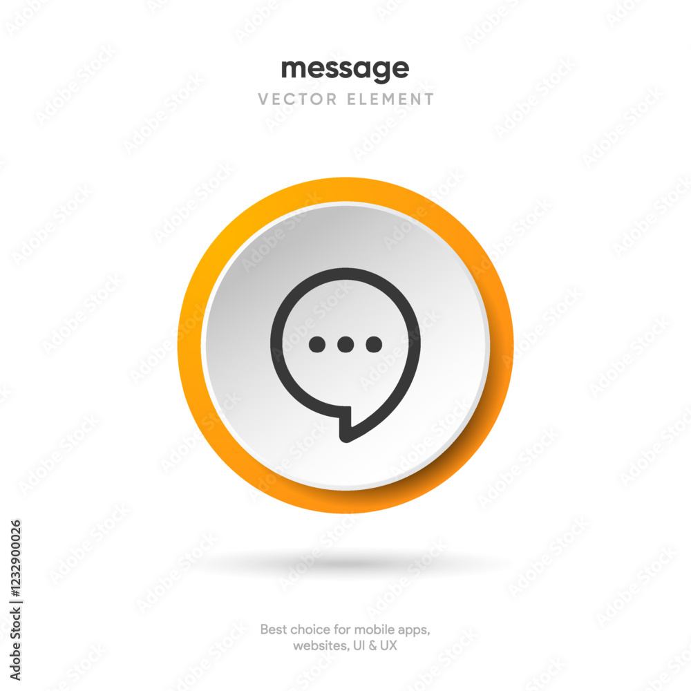 Aufkleber new message notification concept on realistic smartphone mockup. new email pop up. incoming, open me