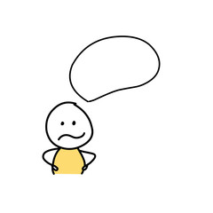 Simple Set thinking Vector