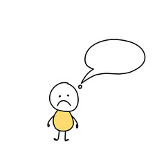 Simple Set thinking Vector