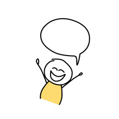 Simple Set thinking Vector