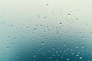 Water Drops on Glass - Nature's Abstract Art