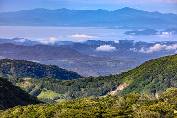 Costa Rica. Gulf of Nicoya seen from Monteverde