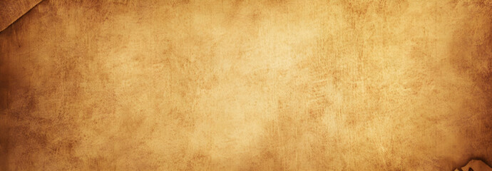 Fototapeta premium Panoramic grunge background texture in warm shades of brown and gold, creating a vintage and textured design space