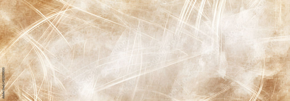Poster white scratches creating a dynamic effect over a brown canvas texture, ideal for grunge style projec