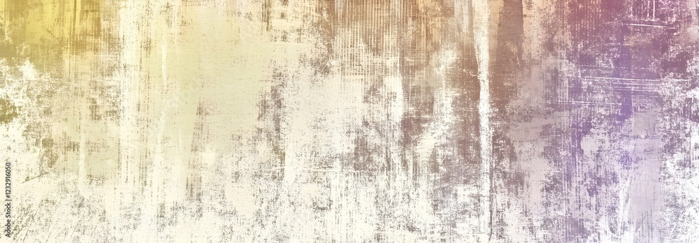 Poster grunge textured backdrop featuring worn scratches, multicolored gradient overlay, ideal for digital 