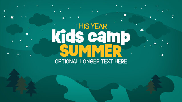 Kids Summer Camp Title Card