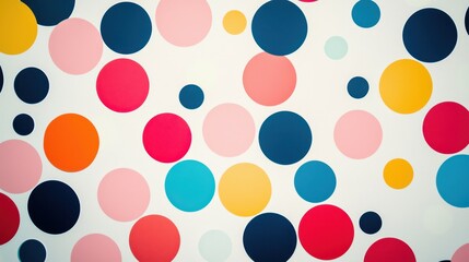 Fototapeta premium Colorful Circular Patterns on Modern Wall for Creative Designs