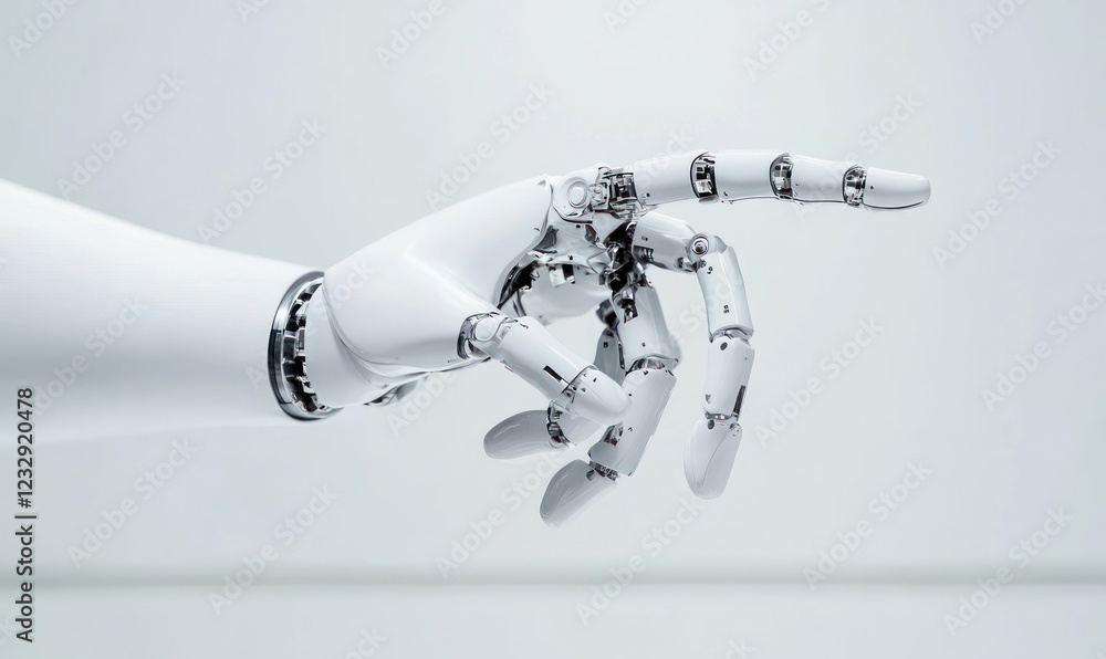 Poster robotic hand with advanced precision technology