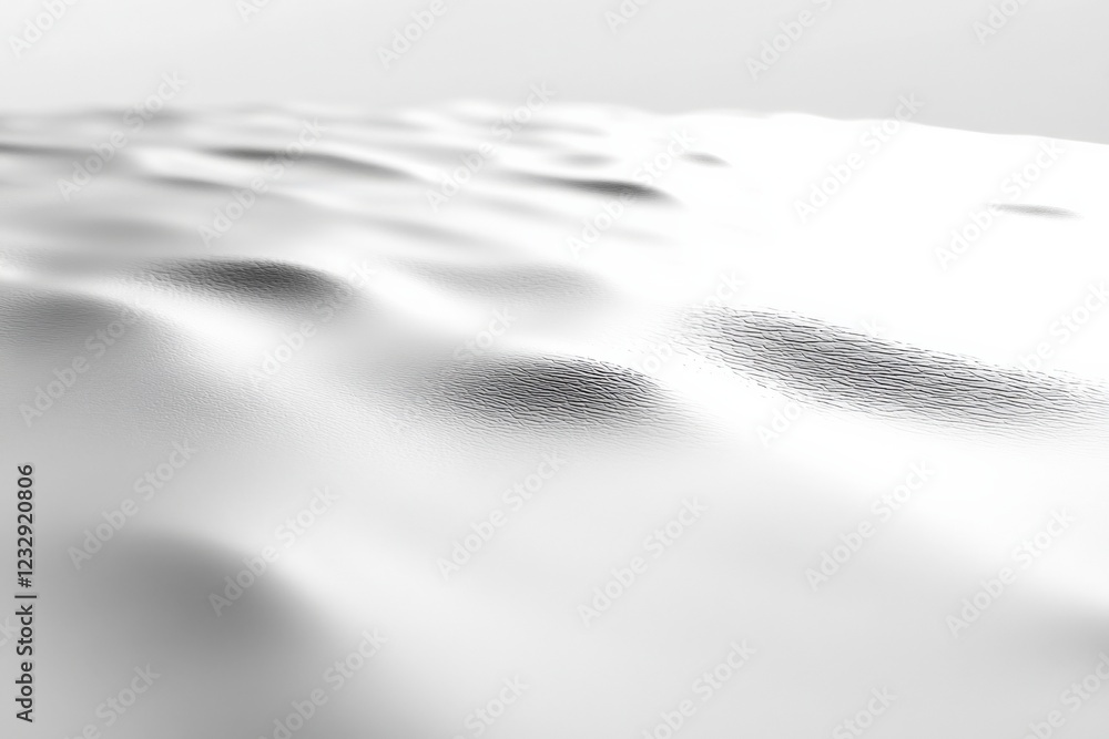 Poster abstract white background with smooth curves and textured ripples