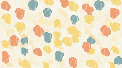 Abstract Background Pattern with Colorful Shapes and Soft Texture