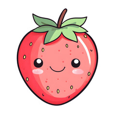 strawberry with a smile