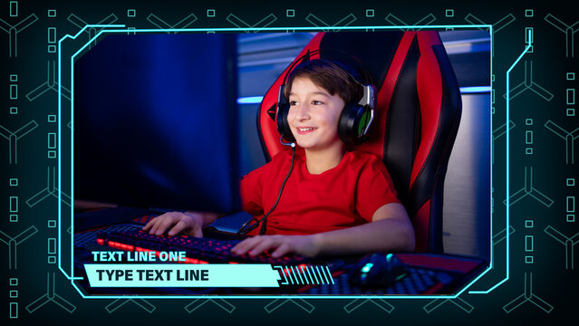 Kids And Teens Techno Video Frame