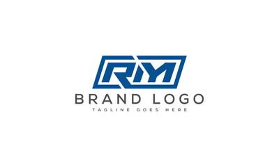 letter RM logo design vector template design for brand.