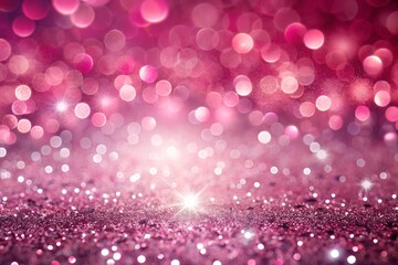 Pink Glitter Bokeh Background