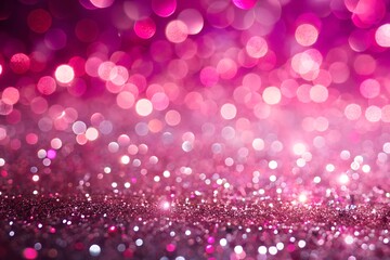 Pink Glitter Bokeh Background