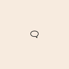 Chat and Speech Bubble logo icon flat vector design. 