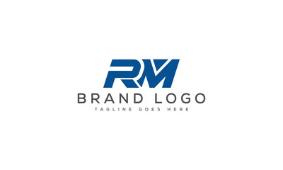 letter RM logo design vector template design for brand.