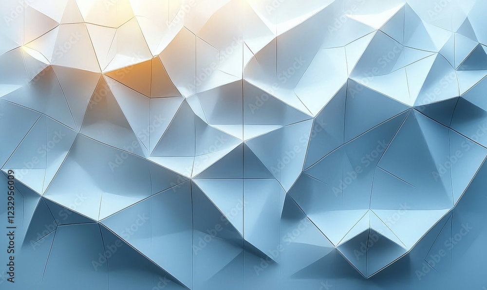 Poster a 3d abstract background featuring a polygonal relief pattern