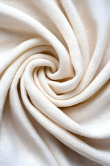 Cream-Colored Fabric Swirled Texture Background